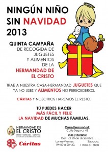 Cartel "Ningún niño sin Navidad 2013"