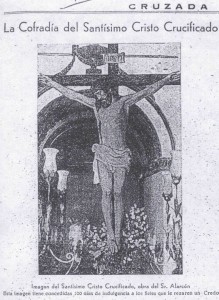 El Cristo en 1946 o 1947, en la Revista 'Cruzada'